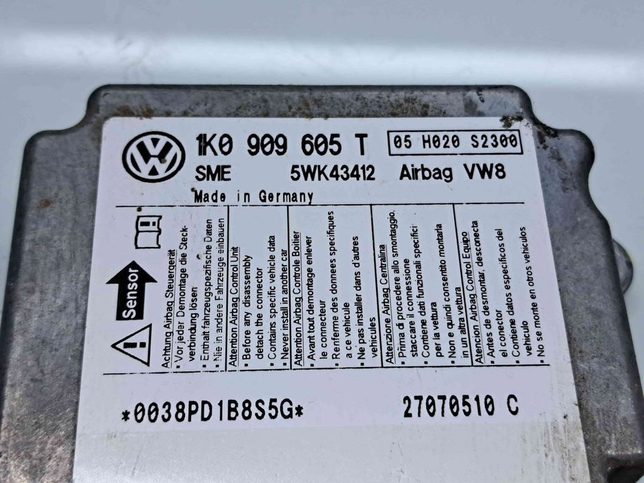 Calculator airbag Volkswagen Golf 5 (1K1) [Fabr 2004-2008] 1K0909605T
