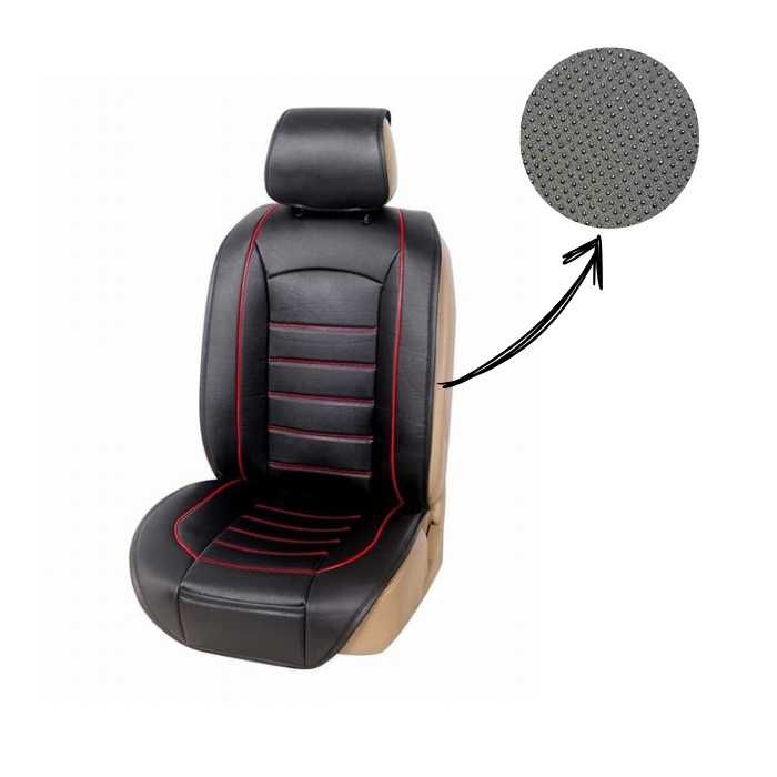 Калъф за седалка на МПС 3019 1 Брой - Черно/Червено