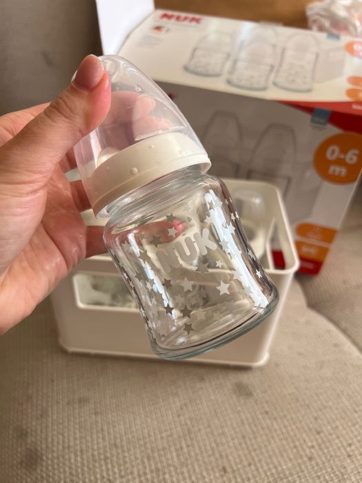 NUK first choice стъклени бутилки