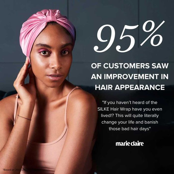 Шапка боне тип тюрбан за сън от 100% коприна