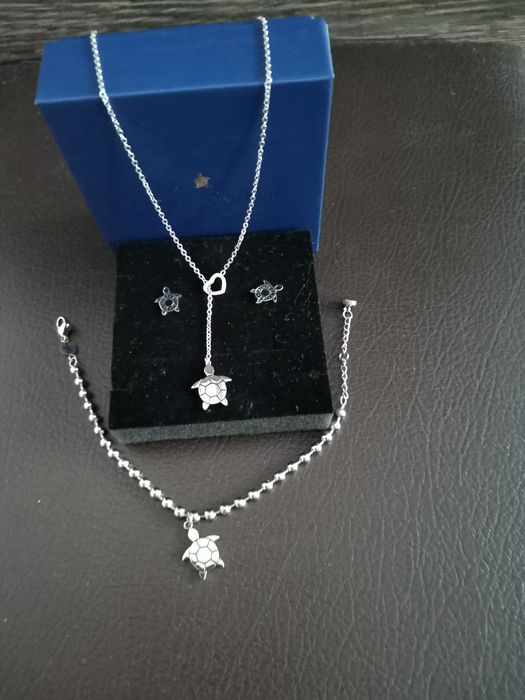 Комплект бижута с костенурки от медицинска стомана