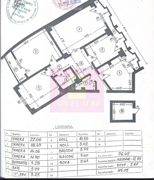 Vanzare apartament de 4 camere la Casa Poporului-stradal