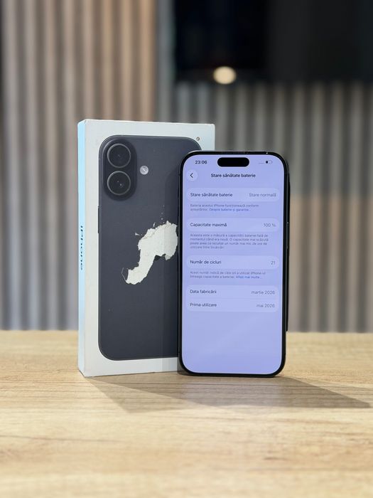 iPhone 17 256Gb Black/Baterie100%/Garanție 12 luni @atsgsm.ro