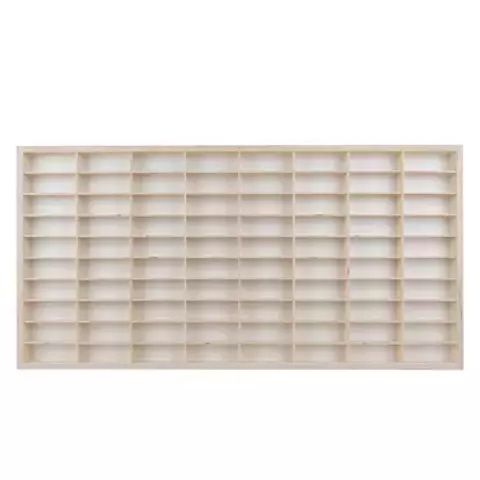 Дървен рафт за коли, етажерка за колички, 80 отделения, KRUZZEL 20233