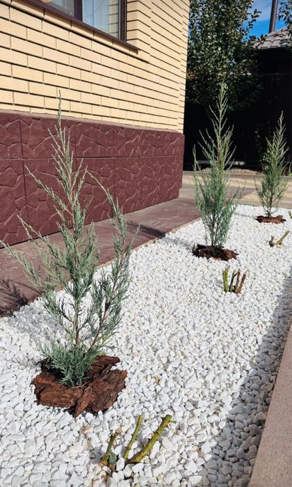 Мрамор крошка,Белый щебень Галька Актас