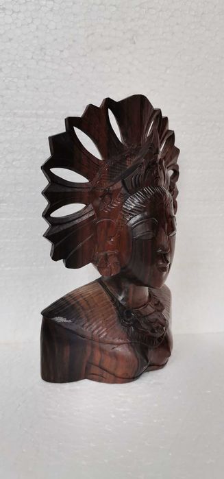 statueta unicat sculptura lemn abanos arta veche,antichitati,figurine