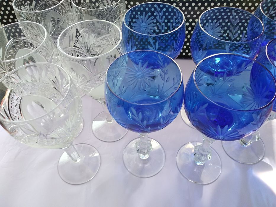 Фужеры цветной хрусталь