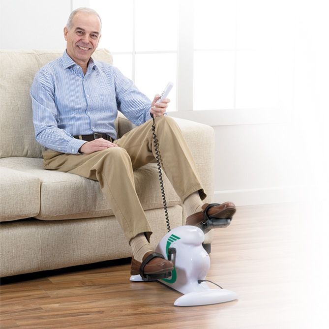 Мини велотренажер электрический для ног и рук