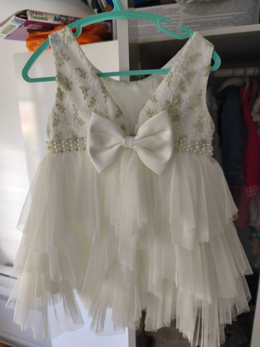 Бебешка официална рокля за кръщене