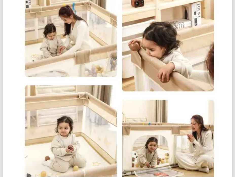 Кошара за игра с килим 180/200