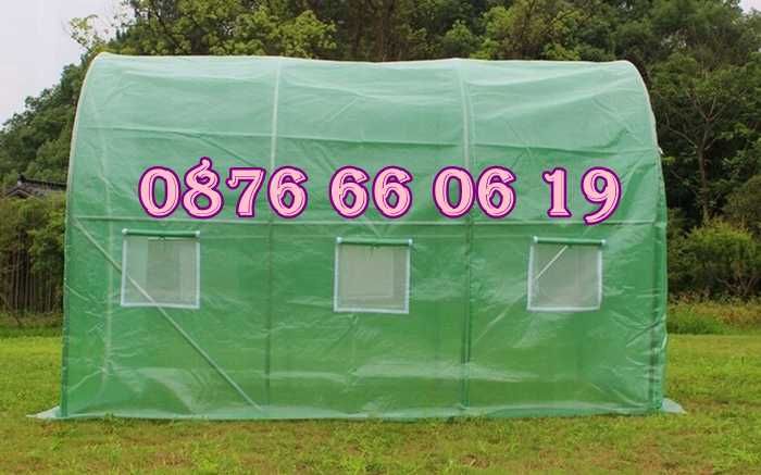 Тунелна оранжерия с размери 3х2х2 метра, оранжерия тунелна