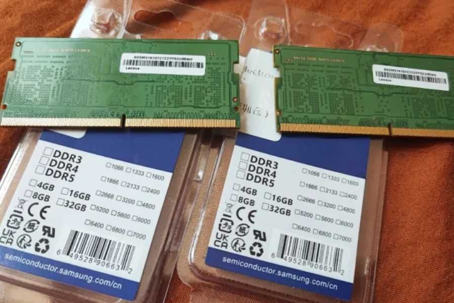 RAM ПАМЕТ DDR5 - 16GB (2x8GB) Samsung 5600MHz SO-DIMM