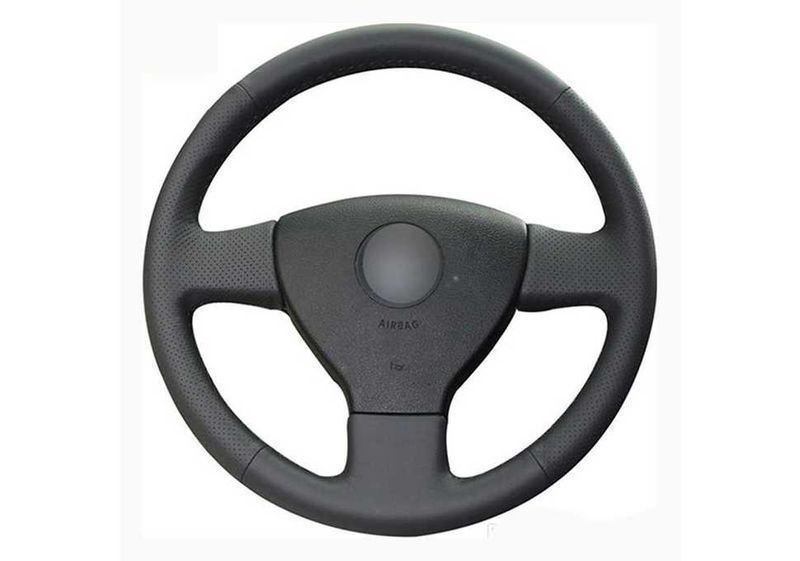 Кожен калъф за волан шиещ, VW Golf 5, Polo