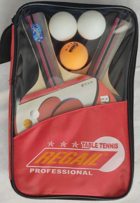 Комплект 2бр хилки за тенис на маса и 3бр топчета