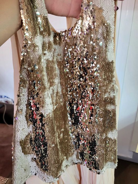 Къса Рокля с пайети