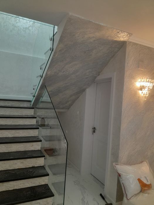 Balustrada din sticla securizata , mana curenta