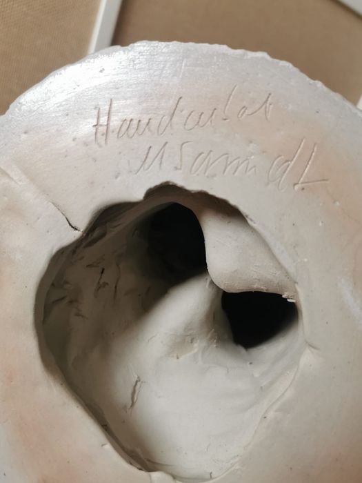 Керамична фигура статуя скулптура голяма авторска подписана колекция