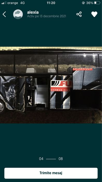 Masinuta-autocar colectie Mercedes Benz