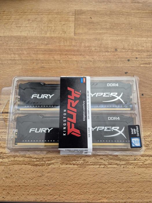 Memorie HyperX FURY Black 8GB, DDR4, 2400MHz, CL15, 1.2V, kit 2x4GB