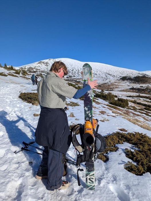 Фрирайд ски 188см туринг комплект за пантене, freeride ski touring sta