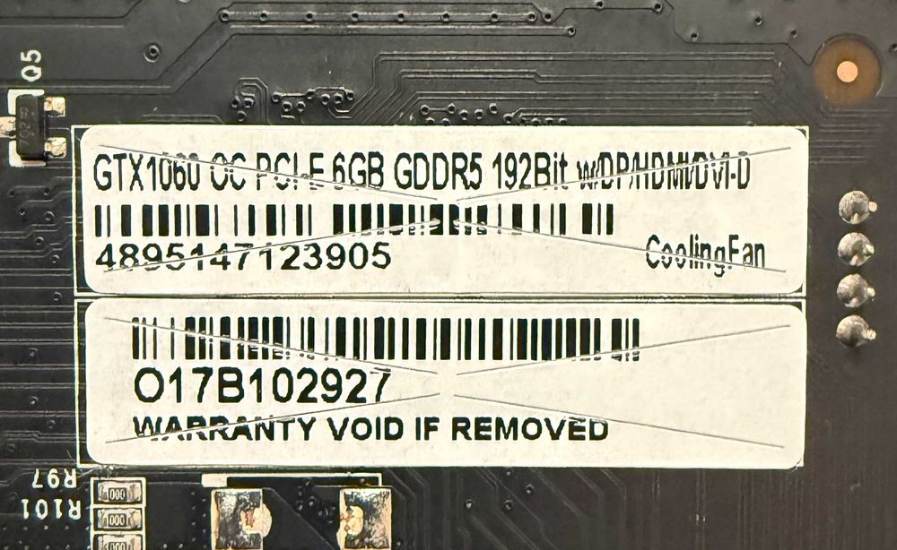 Видео карта GPU KFA2 GTX 1060 OC 6GB GDDR5