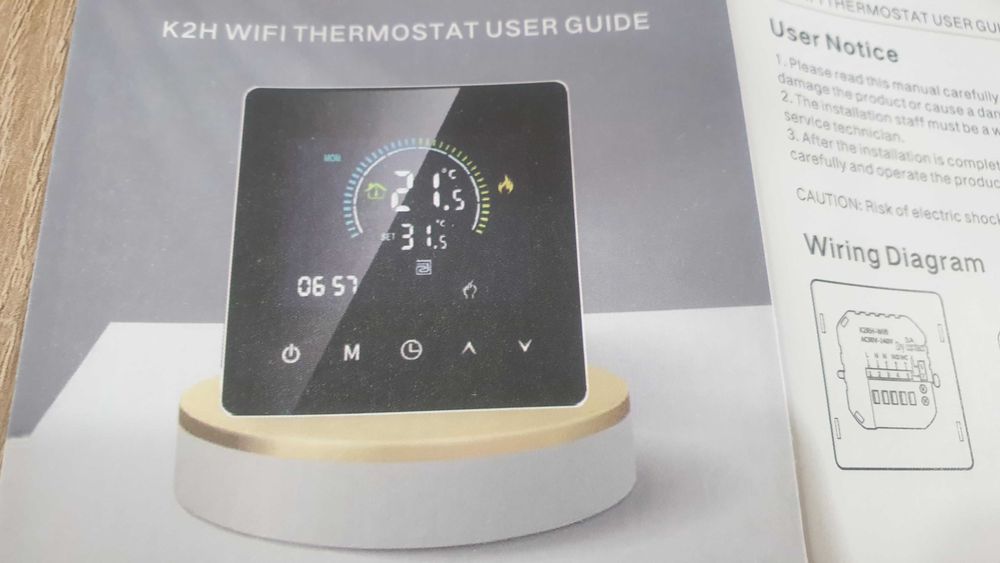 Смарт Стаен Термостат Smart Wifi Termostat Tuya WIFI - K2RH3A