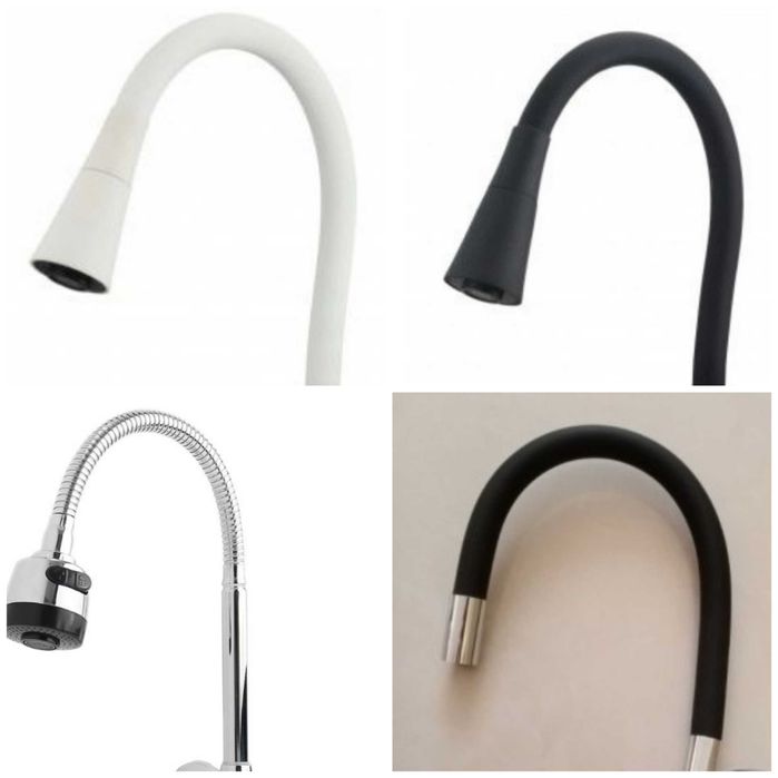 Стоящ смесител ретро с твърда и с гъвкава лебедка-чучур