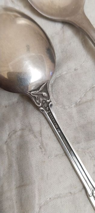 Чайная ложка серебряная