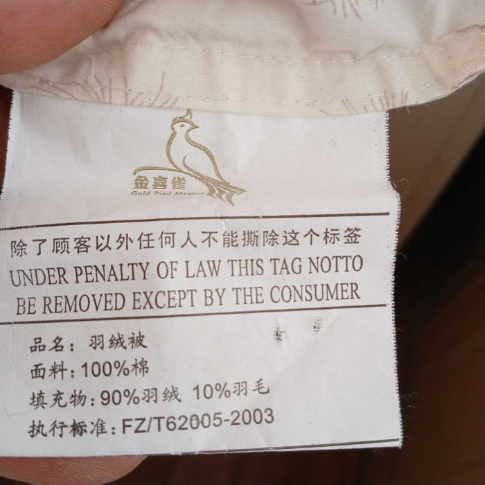 Одеяло пуховое 200×230 см.