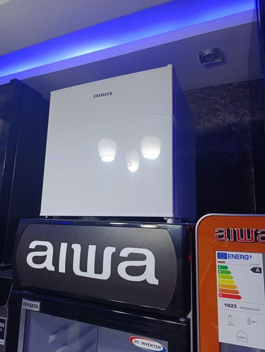 Белый мини-холодильник AIWA (50 л) — Идеальное решение для комнат, офи