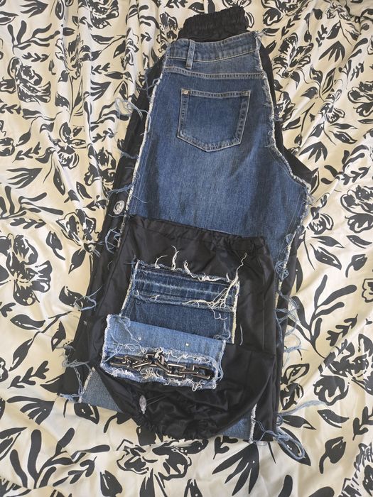 Дънки с камъни djofra уникални хл ,широки!