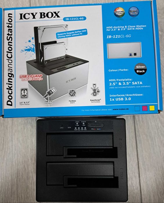 Unitate externa Docking station icy box ib121cl - 6g