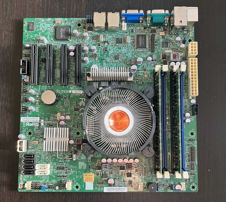 Kit placa de baza server Supermicro X9SCM-F, Xeon E3-1240v2, 16GB RAM