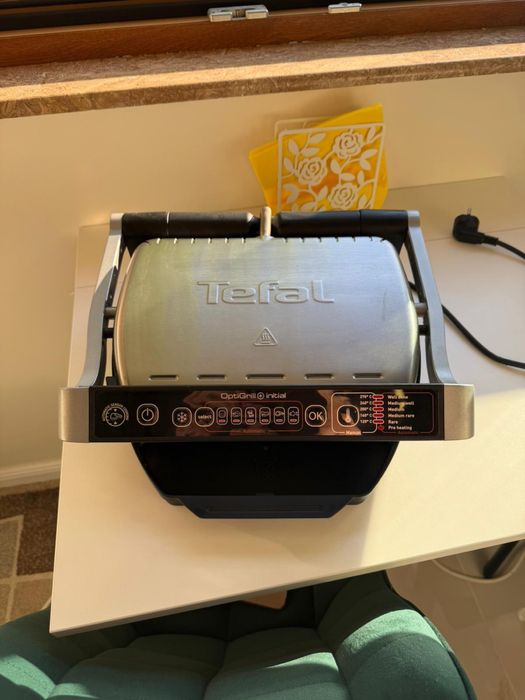Gratar electric Tefal OptiGrill+ GC706D34, 2000W, 6 programe automate, 4 niveluri temperatura, functie dezghetare, placi detasabile antiaderente