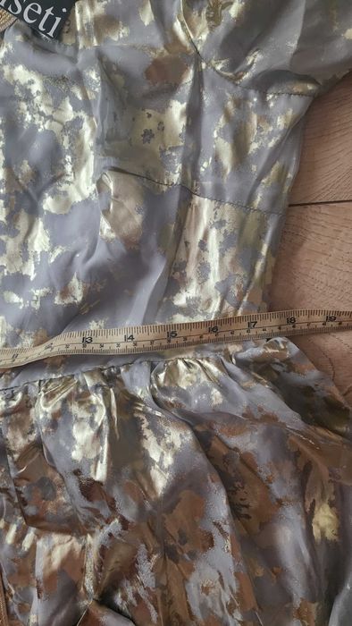 Rochie de seara alb aurie