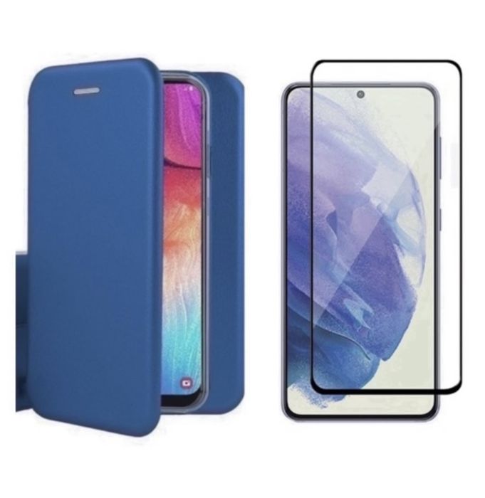 Husa Flip Case Piele Eco +Folie Sticla Samsung A14/A15/A34/A54/A16/A36/A37/A57