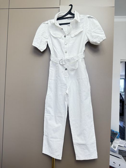 Комбинезон джинс белые 3500