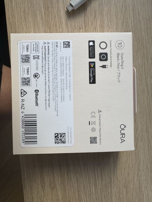 Oura Ring 4 Black – Size 10 | Като нов | Закупен от официалния сайт