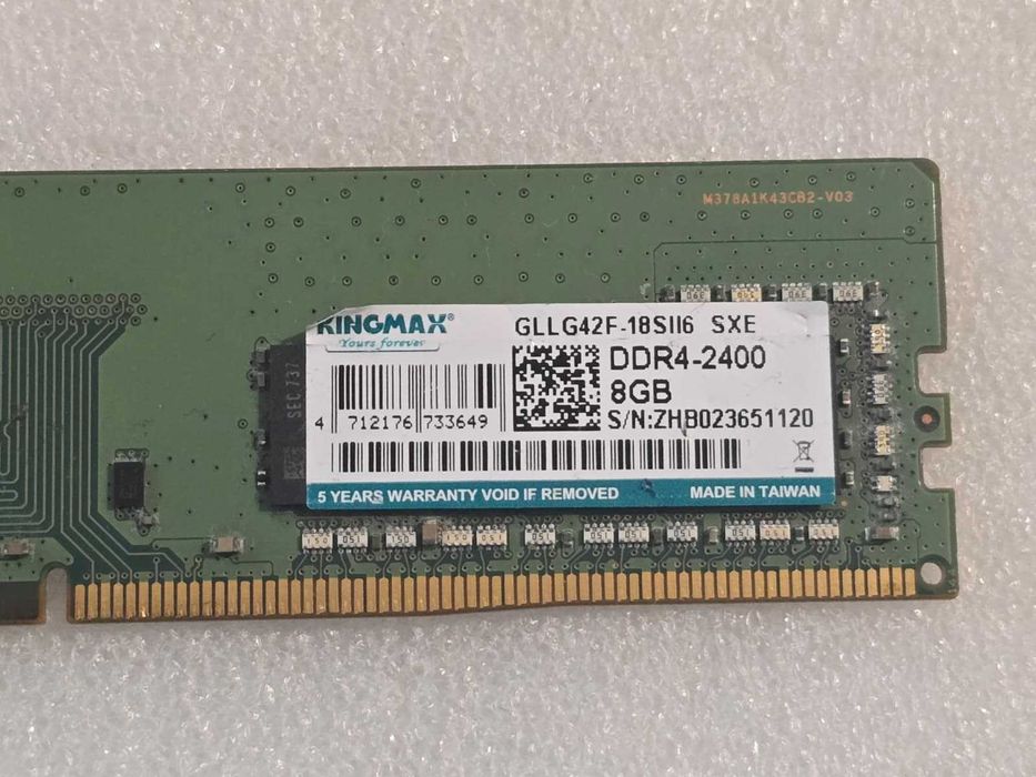 Memorie RAM desktop Kingmax 8GB DDR4-2400MHz CL16 1.2V, GLLG42F-18SII6
