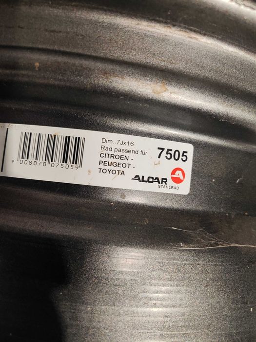 2бр.железни джанти 16 цола зa Citroen, Peugeot, Toyota 5x108