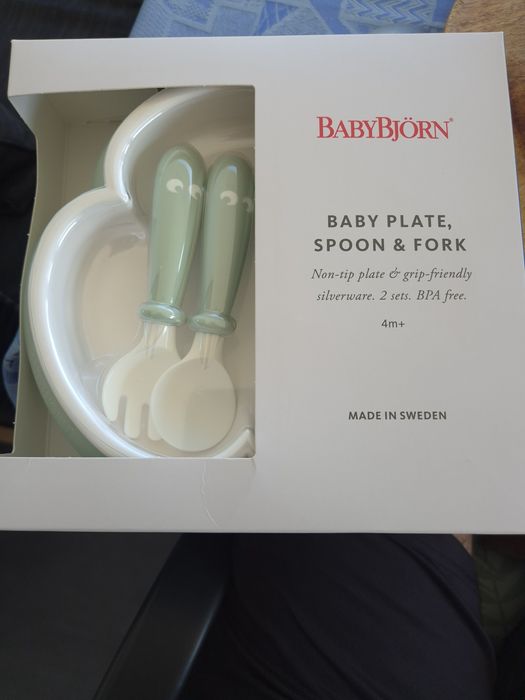 BabyBjorn Set farfurie si tacamuri