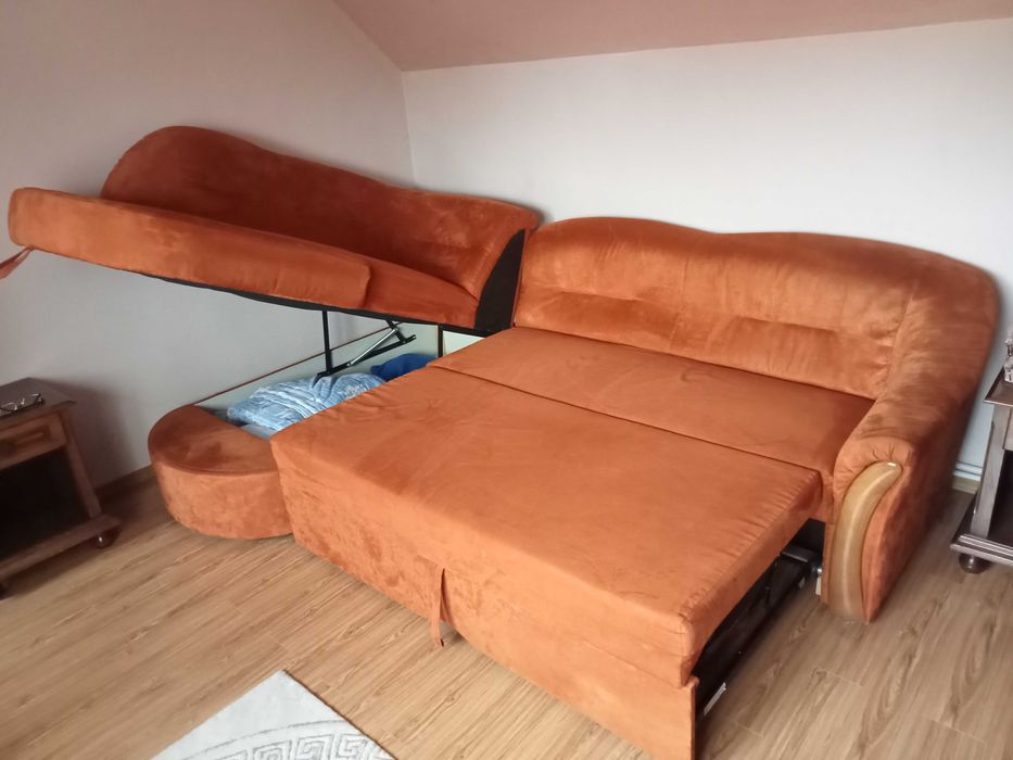 Coltar extensibil-material alcantara-ca nou