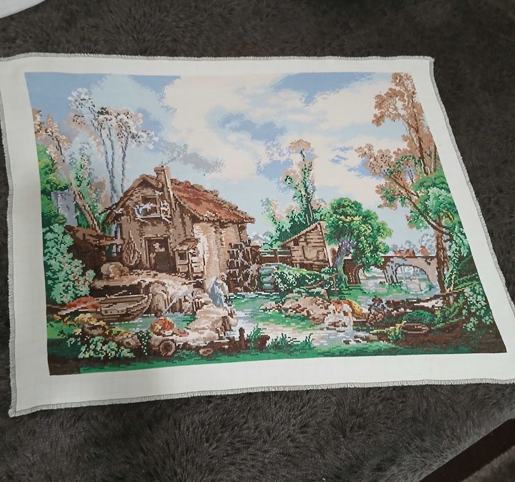 Гоблен ръчно ушит Воденицата на Буше