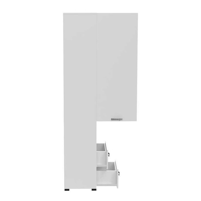 Шкаф за обувки, Toscana, Антрацит, Бял, Пдч, 50х42х222.5см.