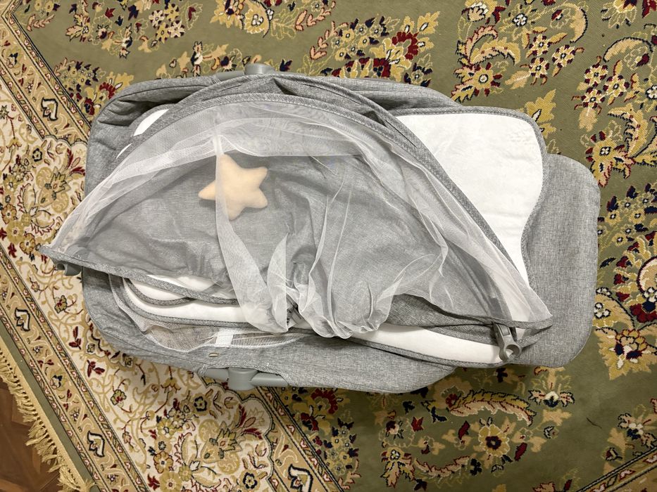 Детский музыкальный электро шезлонг качалка