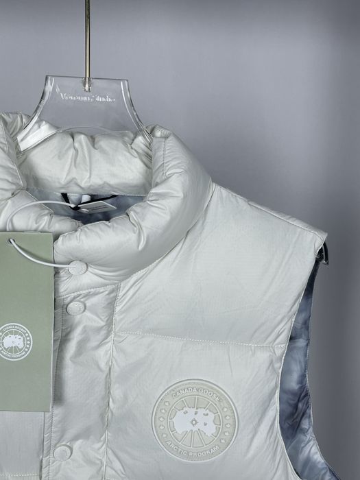 Canada Goose White Vest | Vesta Canada Goose