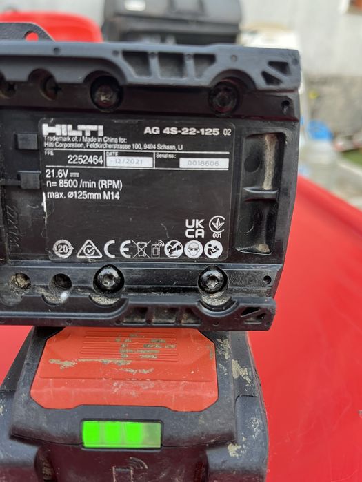 безкабелен ъглошлаиф  HILTI  AG 4S-22 NURON
