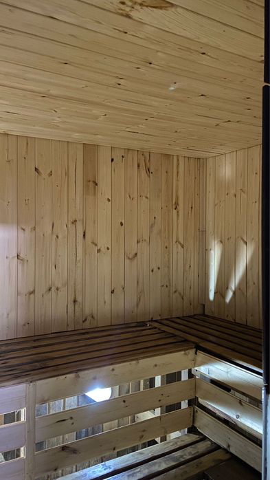 Семейная баня с беседкой