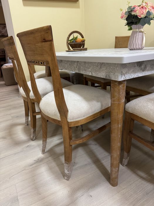 Раскладной стол и 6 классических стульев премиум качества