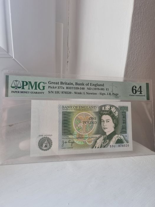 Bancnota £1 Bank of England